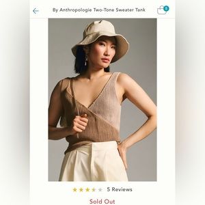Anthropologie two toned Sweater Tank